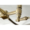 image:imageKingston Brass KS1248ALBS Heritage Wall Mount Bridge Kitchen Faucet with Brass Spray Brushed NickelBrushed Nickel