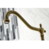 image:imageKingston Brass KS1248ALBS Heritage Wall Mount Bridge Kitchen Faucet with Brass Spray Brushed NickelBrushed Nickel