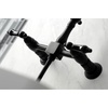 image:imageKingston Brass KS1260PKLBS Duchess Wall Mount Bridge Kitchen Faucet with Brass Sprayer Matte Black