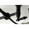 image:imageKingston Brass KS1260PKLBS Duchess Wall Mount Bridge Kitchen Faucet with Brass Sprayer Matte Black