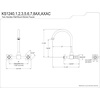 image:imageKingston Brass KS1292AX Restoration Wall Mount Bridge Kitchen Faucet Polished BrassPolished Chrome