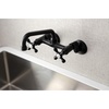 image:imageKingston Brass KS213AC Kingston Kitchen Faucet Antique Copper 105 x 6 x 456Matte Black