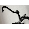 image:imageKingston Brass KS3221BL Vintage 6 Adjustable Center Wall Mount Kitchen Faucet Polished ChromeMatte Black