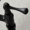 image:imageKingston Brass KS3221BL Vintage 6 Adjustable Center Wall Mount Kitchen Faucet Polished ChromeMatte Black