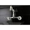 image:imageKingston Brass KS3221BL Vintage 6 Adjustable Center Wall Mount Kitchen Faucet Polished ChromePolished Chrome