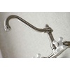 image:imageKingston Brass KS3221PX Vintage 6 Adjustable Center Wall Mount Kitchen Faucet Polished ChromeBrushed Nickel