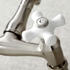 image:imageKingston Brass KS3221PX Vintage 6 Adjustable Center Wall Mount Kitchen Faucet Polished ChromeBrushed Nickel