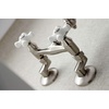 image:imageKingston Brass KS3221PX Vintage 6 Adjustable Center Wall Mount Kitchen Faucet Polished ChromeBrushed Nickel