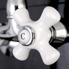 image:imageKingston Brass KS3221PX Vintage 6 Adjustable Center Wall Mount Kitchen Faucet Polished ChromePolished Chrome