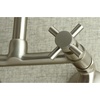 image:imageKingston Brass KS414PB Concord 8Inch Adjustable Center Wall Mount Kitchen Faucet Polished BrassBrushed Nickel
