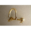 image:imageKingston Brass KS414PB Concord 8Inch Adjustable Center Wall Mount Kitchen Faucet Polished BrassPolished Brass