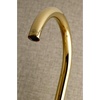 image:imageKingston Brass KS414PB Concord 8Inch Adjustable Center Wall Mount Kitchen Faucet Polished BrassPolished Brass