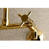 image:imageKingston Brass KS414PB Concord 8Inch Adjustable Center Wall Mount Kitchen Faucet Polished BrassPolished Brass