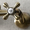 image:imageKingston Brass Kingston 6Inch Adjustable Center Wall Mount Kitchen Faucet Brushed BrassAntique Brass