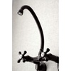 image:imageKingston Brass Kingston 6Inch Adjustable Center Wall Mount Kitchen Faucet Brushed BrassOil Rubbed Bronze