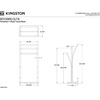 image:imageKingston Brass SCC3300 Edenscape Freestanding YStyle TowelRack Matte Black 1656 x 988 x 3444Matte Black
