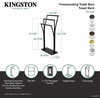 image:imageKingston Brass SCC3300 Edenscape Freestanding YStyle TowelRack Matte Black 1656 x 988 x 3444Polished Chrome