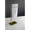 image:imageKingston Brass SCC8328 Freestanding Dual Towel Rack in Brushed NickelBrushed Brass