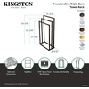 image:imageKingston Brass SCC8337 Edenscape Freestanding 3Tier TowelRack Brushed Brass 1775 x 831 x 3313Polished Chrome