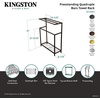 image:imageKingston Brass SCC8360 Edenscape Freestanding Iron Towel Rack Matte BlackPolished Chrome