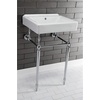 image:imageKingston Brass VPB30167 Edwardian Console Sink Legs Brushed Brass 16 x 155 x 30Polished Chrome