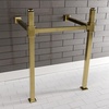 image:imageKingston Brass VPB3322SQ7 Monarch 22Inch Stainless Steel Console Sink Legs Brushed BrassBrushed Brass