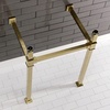 image:imageKingston Brass VPB3322SQ7 Monarch 22Inch Stainless Steel Console Sink Legs Brushed BrassBrushed Brass