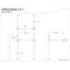 image:imageKingston Brass VPB3322SQ7 Monarch 22Inch Stainless Steel Console Sink Legs Brushed BrassPolished Chrome
