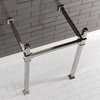 image:imageKingston Brass VPB3322SQ7 Monarch 22Inch Stainless Steel Console Sink Legs Brushed BrassPolished Nickel
