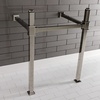 image:imageKingston Brass VPB3322SQ7 Monarch 22Inch Stainless Steel Console Sink Legs Brushed BrassPolished Nickel