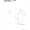 image:imageKingston Brass VPBL314881 Extension Leg Polished Chrome