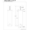 image:imageKingston Brass VPBL514880 Extension Leg Matte Black