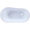 image:imageKingston Brass VTND512824WAC5 Aqua Eden 51Inch Acrylic ClawfootTub NoFaucet Drillings WhiteOil Rubbed BronzeWhitePolished Chrome