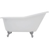 image:imageKingston Brass Aqua Eden VCTND6030NT5 Cast Iron Slipper Clawfoot Bathtub with Oil Rubbed Bronze Feet without Faucet Drillings 60Inch WhiteChrome