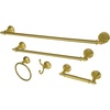 image:imageKingston Brass BAHK1612478BB Naples 5Piece Bathroom Accessory Set Brushed BrassBrushed Brass