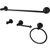 image:imageKingston Brass BAHK192478MB American Classic Bathroom Hardware Set Matte Black 18 x 7 x 325Matte Black