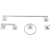 image:imageKingston Brass BAHK321478C Serano 4Piece Towel Bar Bathroom Accessory Set Polished Chrome