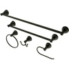 image:imageKingston Brass BAHK5012478SN Mesa Verde 5Piece 18Inch and 24Inch Towel Bars Bathroom Accessory Set in Brushed NickelOil Rubbed Bronze