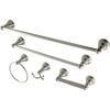 image:imageKingston Brass BAHK5112478SN Santa Fe 5Piece 18Inch and 24Inch Towel Bars Bathroom Accessory Set in Brushed NickelBrushed Nickel