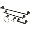 image:imageKingston Brass BAHK5112478SN Santa Fe 5Piece 18Inch and 24Inch Towel Bars Bathroom Accessory Set in Brushed NickelOil Rubbed Bronze