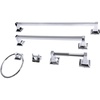 image:imageKingston Brass BAHK602124787 Milton 5Piece 18Inch and 24Inch Towel Bars Bathroom Accessory Set in Brushed BrassPolished Chrome
