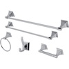 image:imageKingston Brass BAHK61212478SN Monarch 5Piece 18Inch and 24Inch Towel Bars Bathroom Accessory Set in Brushed NickelPolished Chrome