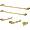 image:imageKingston Brass BAHK6312478C Metzinger 5Piece 18Inch and 24Inch Towel Bars Bathroom Accessory Set in Polished ChromeBrushed Brass