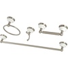 image:imageKingston Brass BAK1111478MB Victorian 4Piece 24Inch Towel Bar Bathroom Accessory Set in Matte BlackBrushed Nickel