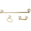 image:imageKingston Brass BAK111148ORB Victorian 3Piece 24Inch Towel Bar Bathroom Accessory Set in Oil Rubbed BronzePolished Brass