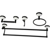 image:imageKingston Brass BAK1113478SN Victorian 4Pieces Dual TowelBar Bathroom Hardware Set Brushed NickelMatte Black