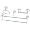 image:imageKingston Brass BAK1113478SN Victorian 4Pieces Dual TowelBar Bathroom Hardware Set Brushed NickelPolished Chrome