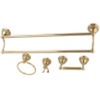image:imageKingston Brass BAK3963478SN Restoration 4Piece Dual Towel Bar Bathroom Hardware Set Brushed NickelPolished Brass