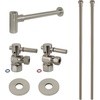 image:imageKingston Brass CC43106DLLKB40 Trimscape Modern Plumbing Sink Trim Kit with Bottle Trap in Polished NickelBrushed Nickel