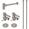 image:imageKingston Brass CC43202DLLKB30 Trimscape Modern Plumbing Sink Trim Kit with Bottle Trap in Polished BrassBrushed Nickel